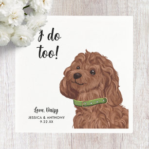 Huwelijksfeest voor honden Cocktail servetten