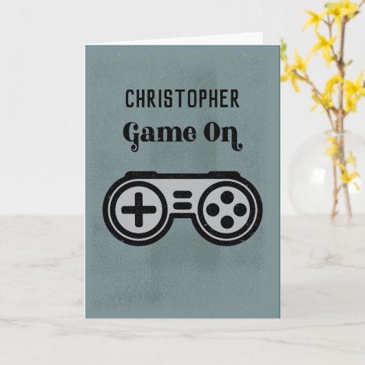 Huwelijksfeest Voorstel Bruidsman Video Game Spele Kaart (Gele Bloem)