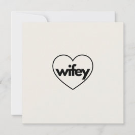 Huwelijksfeestartikelen voor vrouw feestdagenkaart