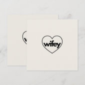 Huwelijksfeestbenodigdheden voor vrouw feestdagenkaart (Voorkant / Achterkant)