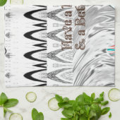 Huwelijksfeestcadeau Kunstprint Theedoek (Gevouwen)