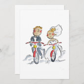 Huwelijksfietsers Kaart (Voorkant / Achterkant)