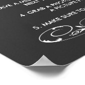 Huwelijksfoto booth gastboek bord poster (Hoek)