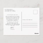 Huwelijksfoto Dank Je Postkaart (Achterkant)