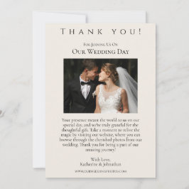 Huwelijksfoto-Dank u- Land Westerne Paarden Kaart