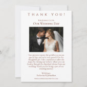 Huwelijksfoto-Dank u- Land Westerne Paarden Kaart (Voorkant)