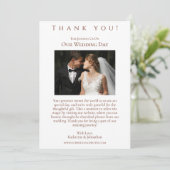 Huwelijksfoto-Dank u- Land Westerne Paarden Kaart (Staand voorkant)