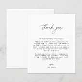 Huwelijksfoto dankkaart (Voorkant / Achterkant)