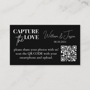 Huwelijksfoto delen Capture The Love QR Code Enc Informatiekaartje