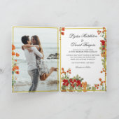 Huwelijksfoto Elegant Bloemen Herfst Sinaasappel M (Binnen)