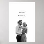 Huwelijksfoto Gast Handtekening Poster (Voorkant)