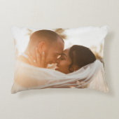 Huwelijksfoto Herinnering Nieuwgehuwden Aandenken Accent Kussen (Voorkant)