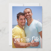 Huwelijksfoto homoseksuelen Save The Date Kaarten