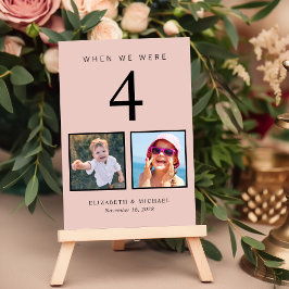 Huwelijksfoto Leuk Blush Roze Kaart