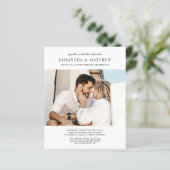 Huwelijksfoto Modern Minimalistische Bruiloft Lage (Staand voorkant)