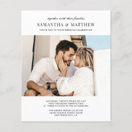 Huwelijksfoto Modern Minimalistische Bruiloft Lage