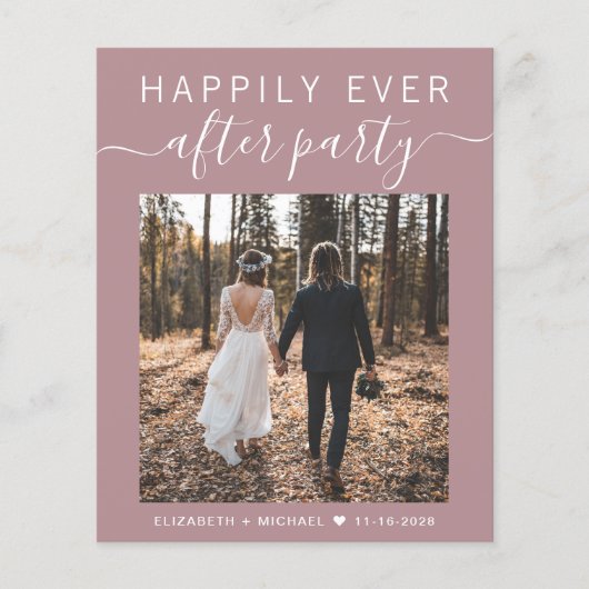 Huwelijksfoto QR Code Ontvangst uitnodiging (Voorkant)