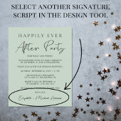 Huwelijksfoto Sage Gelukkig Ooit Na Feest Uitnodig