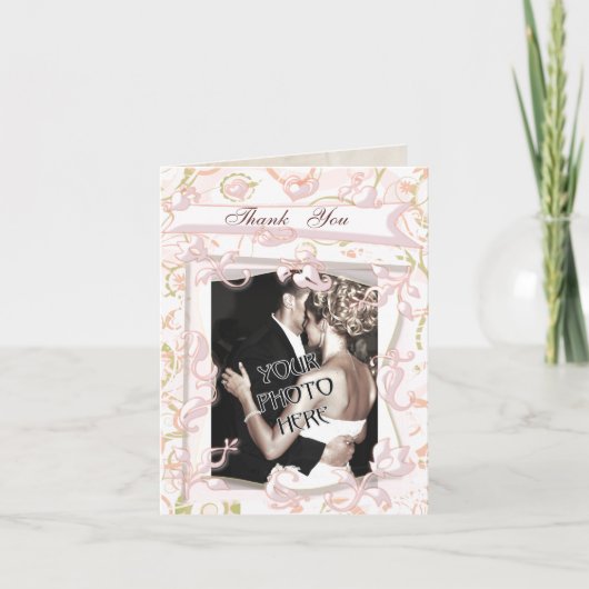 Huwelijksfoto & tekst bedankkaart (Voorkant)