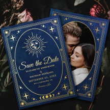 Huwelijksfotobesparing Celestial Blue Tarot Save t
