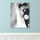 Huwelijksfotocanvas Kunst Canvas Afdruk (Insitu (Houten vloer))