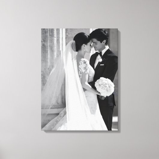 Huwelijksfotocanvas Kunst Canvas Afdruk (Voorkant)