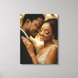 Huwelijksfotocanvas Kunst Canvas Afdruk