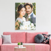 Huwelijksfotocanvas Kunst Canvas Afdruk (Insitu (Woonkamer))
