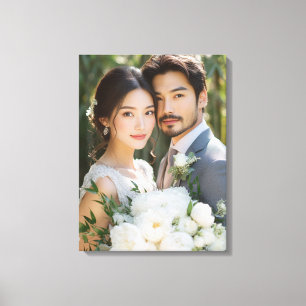 Huwelijksfotocanvas Kunst Canvas Afdruk