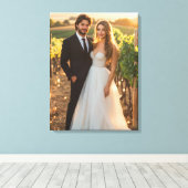 Huwelijksfotocanvas Kunst Canvas Afdruk (Insitu (Houten vloer))
