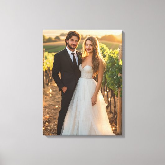 Huwelijksfotocanvas Kunst Canvas Afdruk (Voorkant)