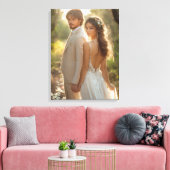 Huwelijksfotocanvas Kunst Canvas Afdruk (Insitu (Woonkamer))