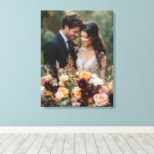 Huwelijksfotocanvas Kunst Canvas Afdruk (Insitu (Houten vloer))