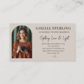 Huwelijksfotograaf Foto Luxe Script Visitekaartje (Voorkant)