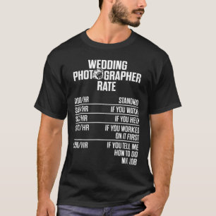 Huwelijksfotograaf Fotografie Personeel Prijs Foto T-shirt