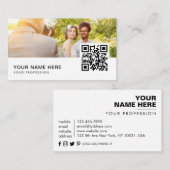 huwelijksfotograaf QR Code Visitekaartje (Voorkant / Achterkant)