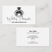 Huwelijksfotograaf v2 (met Camera Flash) Visitekaartje (Voorkant / Achterkant)