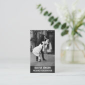 Huwelijksfotograaf Verticale QR Code Social Media Visitekaartje (Staand voorkant)