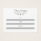 Huwelijksfotografie Cadeaubon Visitekaartje (Achterkant)