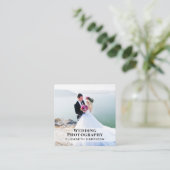 Huwelijksfotografie QR Code Professionele Foto Vierkante Visitekaartje (Staand voorkant)