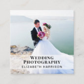 Huwelijksfotografie QR Code Professionele Foto Vierkante Visitekaartje (Voorkant)