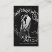 Huwelijksfotografie Volledige foto Eenvoudig Visitekaartje (Voorkant)