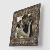 huwelijksfotoklok vierkante klok (Hoek)