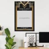 Huwelijksfotoprop | Gatsby-geïnspireerd feest Poster (Thuiskantoor)