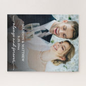 Huwelijksfotopuzzel op maat legpuzzel (Horizontaal)