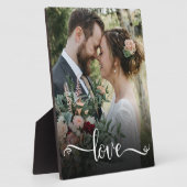 Huwelijksfototableau met liefdesschrift fotoplaat (Zijkant)