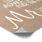 Huwelijksgastenboek Bord - Boodschap in een Fles Poster (Hoek)