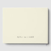 Huwelijksgastenboek | Elegante Bleekgele Roos Gastenboek (Achterkant)