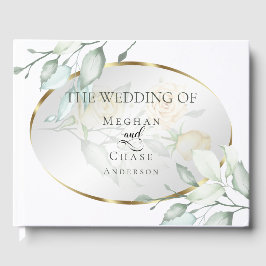 Huwelijksgastenboek | Elegante Bleekgele Roos Gastenboek