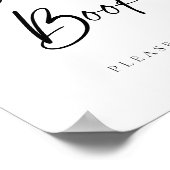 Huwelijksgastenboek in modern lettertype poster (Hoek)